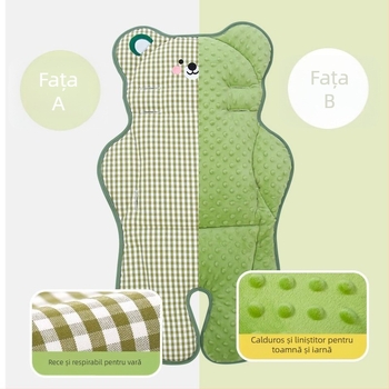 Covoraș pentru cărucior — pernă din bumbac pentru bebeluși, categorie: covoraș, fără personalizare