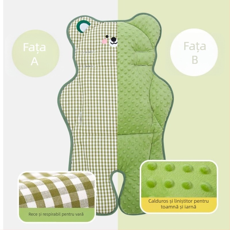 Covoraș pentru cărucior — pernă din bumbac pentru bebeluși, categorie: covoraș, fără personalizare