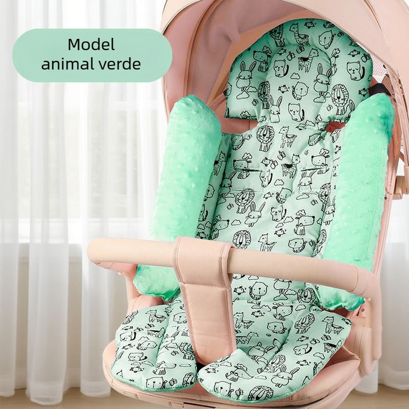 Covoraș din bumbac pentru șezutul căruciorului și scaunele de masă pentru bebeluți, anti-alunecare, 0-4 ani