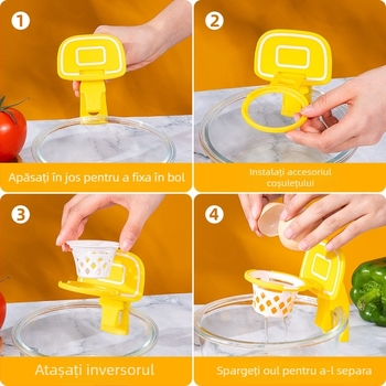 Separator de albuș de ou - Unealtă de bucătărie manuală, plastic, Brand: yocity