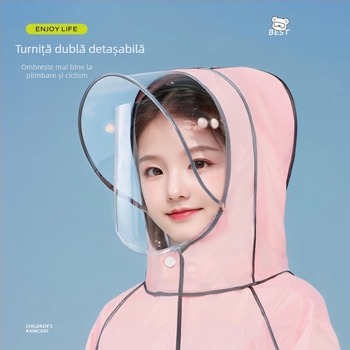 Poncho EVA pentru copii, pentru o singură persoană, imprimare logo, personalizare, material EVA gros, 0,16 mm