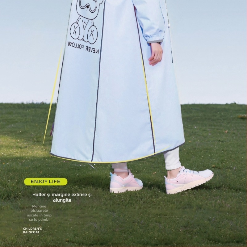 Poncho EVA pentru copii, pentru o singură persoană, imprimare logo, personalizare, material EVA gros, 0,16 mm