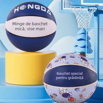 Baschet Nr. 5 din Cauciuc pentru Copii – Antrenament de Concurs (Baschet; Cauciuc; Nr. 5; Pentru copii: Da)