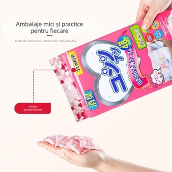 Bile de camfor pentru garderobă, parfum roz, repelent pentru insecte, antimucegai, lot 200 bucăți