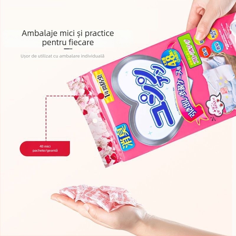 Bile de camfor pentru garderobă, parfum roz, repelent pentru insecte, antimucegai, lot 200 bucăți