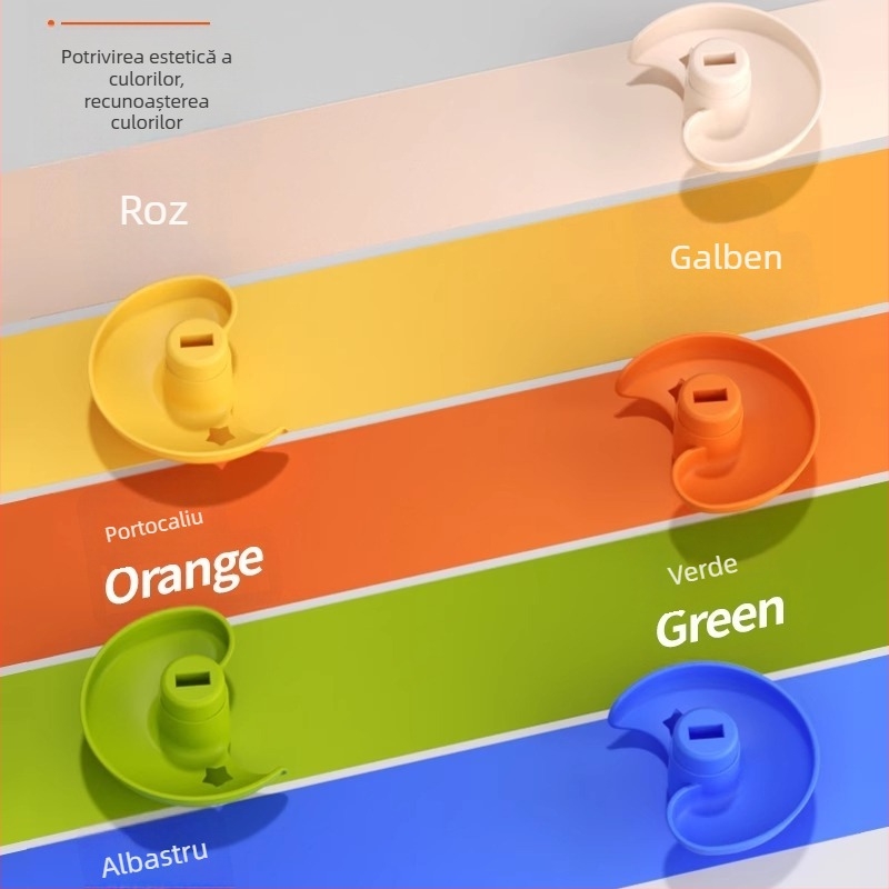 Jucărie educativă pentru bebeluți 0–2 ani: bile pe pistă cu inel de aruncare, plastic, Equation Toys, certificat 3C