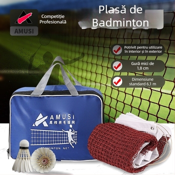 Plasă de badminton, pliabilă, pentru interior/exterior, standard de competiție, Amps Brand