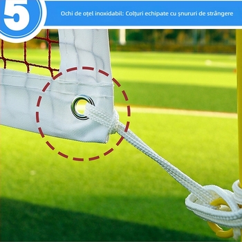 Plasă de badminton, pliabilă, pentru interior/exterior, standard de competiție, Amps Brand