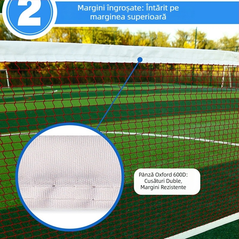 Plasă de badminton, pliabilă, pentru interior/exterior, standard de competiție, Amps Brand