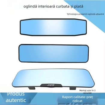 Oglindă retrovizoare interioară pentru mașină, câmp vizual mare, anti-reflecție, oglindă pentru mers înapoi