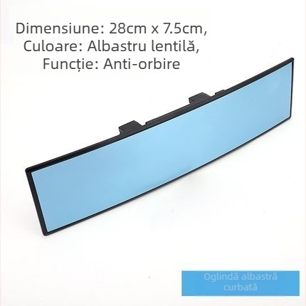 Oglindă retrovizoare interioară pentru mașină, câmp vizual mare, anti-reflecție, oglindă pentru mers înapoi