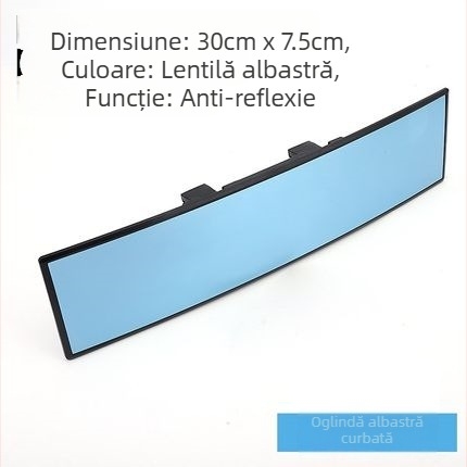 Oglindă retrovizoare interioară pentru mașină, câmp vizual mare, anti-reflecție, oglindă pentru mers înapoi