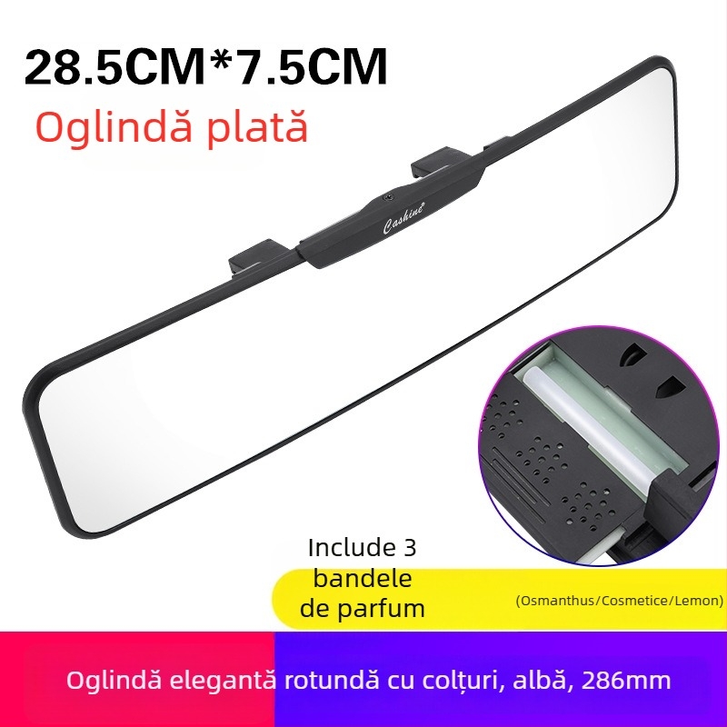Oglindă retrovizoare interioară pentru mașină, câmp vizual mare, anti-reflecție, oglindă pentru mers înapoi