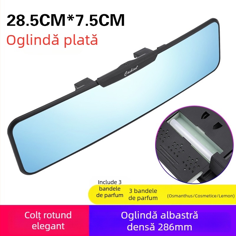 Oglindă retrovizoare interioară pentru mașină, câmp vizual mare, anti-reflecție, oglindă pentru mers înapoi