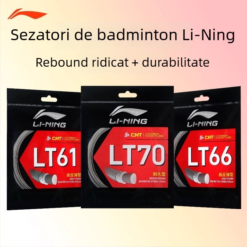 Li-Ning șnururi pentru rachetă din nylon | Badminton | Compatibile și cu tenis de masă