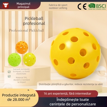 Minge de antrenament pickleball pentru exterior, 40 de găuri, material TPES, greutate 23 g