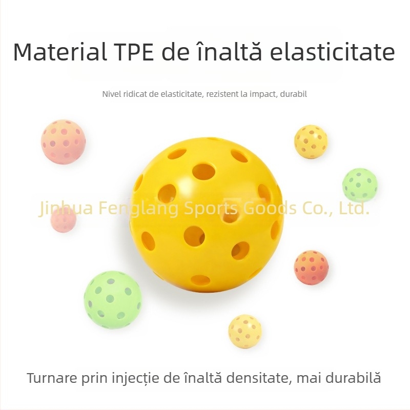Minge de antrenament pickleball pentru exterior, 40 de găuri, material TPES, greutate 23 g