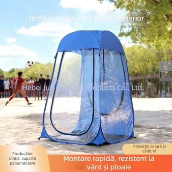 Cort PVC transparent pentru evenimente sportive în aer liber – structură dintr-un singur strat, montaj instant, patru sezoane, greutate 2,2 kg, impermeabil exterior 1000–1500 mm