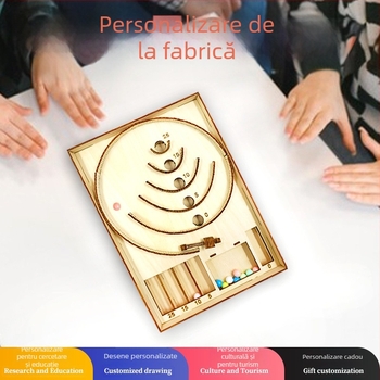 Puzzle 3D din lemn pentru birou – jucărie educațională multifuncțională cu desene personalizate, pentru copii 7-14 ani