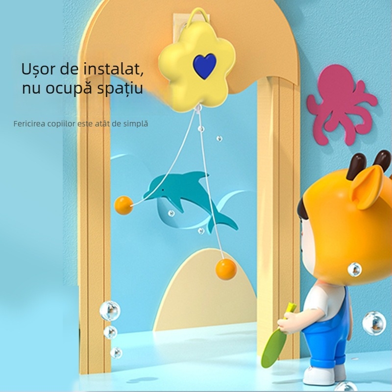 Antrenor de tenis de masă – design atârnat cu flori, ABS, Brand Boxing Shun, utilizare în interior, logo imprimat