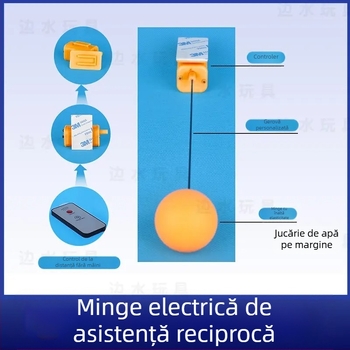 Minge de ping-pong electrică, controlată de la distanță, cu duritate și elasticitate reglabile, mod rapid/încet și frecvență înaltă.