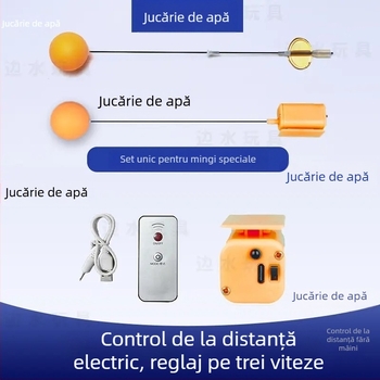 Minge de ping-pong electrică, controlată de la distanță, cu duritate și elasticitate reglabile, mod rapid/încet și frecvență înaltă.