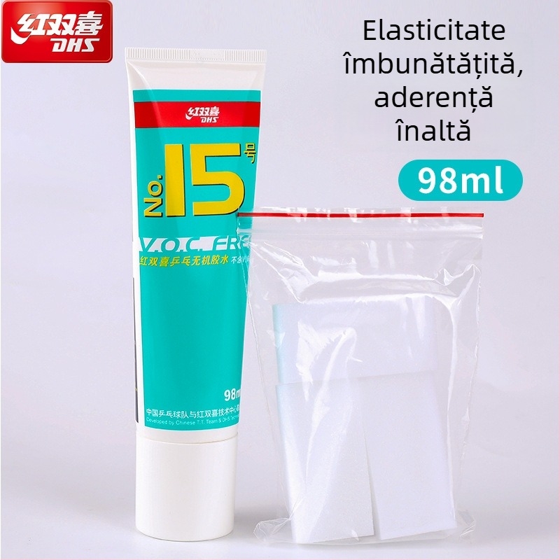 Lipici pentru ping-pong - Adeziv inorganic pentru atașarea cauciucurilor, 50 ml, DHS (Double Happiness)