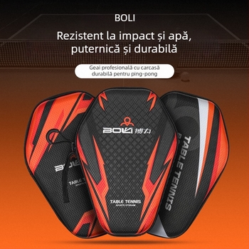 Geantă pentru paleta de tenis de masă cu carcasă rigidă – impermeabilă, rezistentă la praf și la lovituri, pentru echipament de tenis de masă și badminton