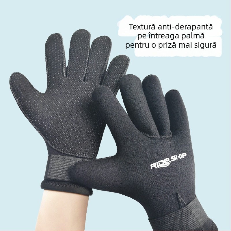 Mănuși de neopren pentru copii, 3 mm, calde, impermeabile și rezistente la zgârieturi