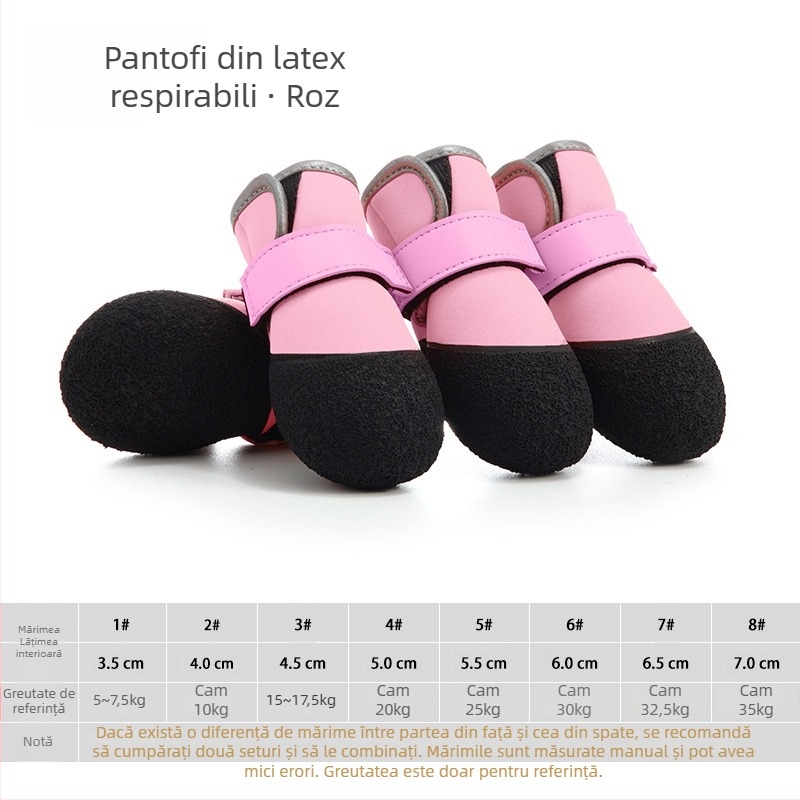 hcpet Pantofi pentru câini — respirabili, rezistenți la abraziune, poliester, pentru câini