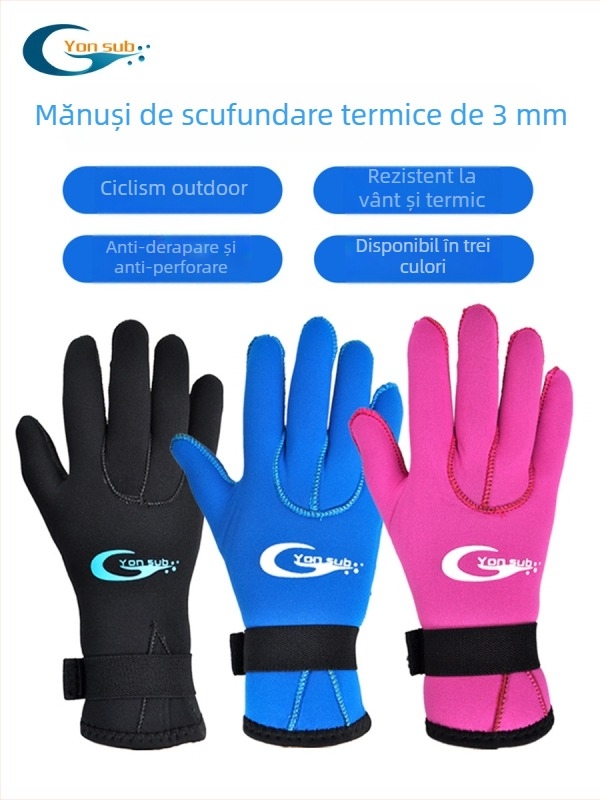 Mănuși – neopren 3mm Yon Sub, personalizare disponibilă, etichetă privată licențiată