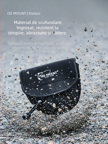Husă protecție pentru mulinetă de spinning — impermeabilă, cu corp întărit și capac Velcro pentru tijă