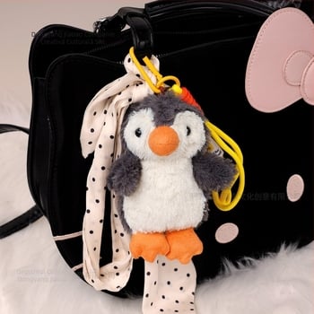 Breloc din pluș cu pinguin – umplutură PP bumbac, pluș foarte moale, Unisex