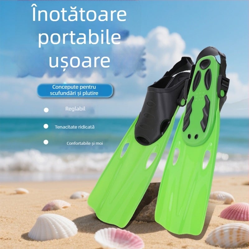 Fins scurte din silicon, personalizate, pentru adulți și copii, antrenament stil liber