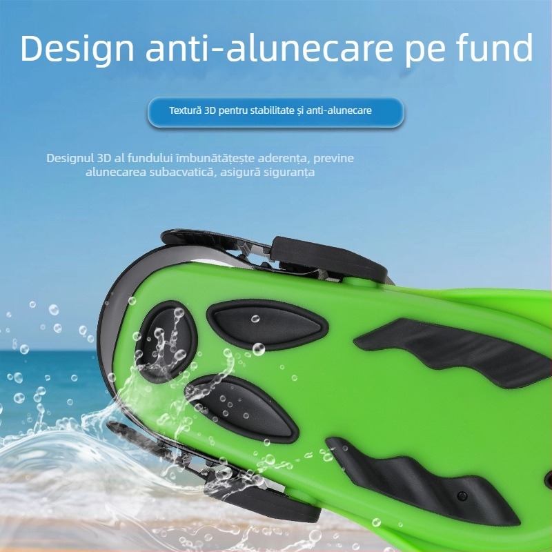 Fins scurte din silicon, personalizate, pentru adulți și copii, antrenament stil liber