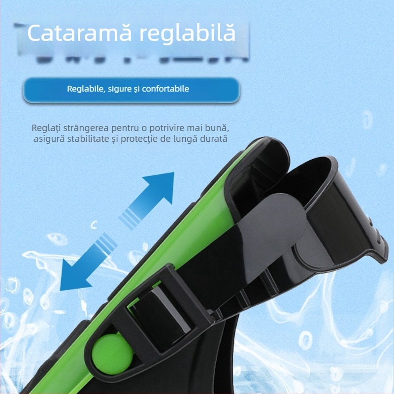 Fins scurte din silicon, personalizate, pentru adulți și copii, antrenament stil liber