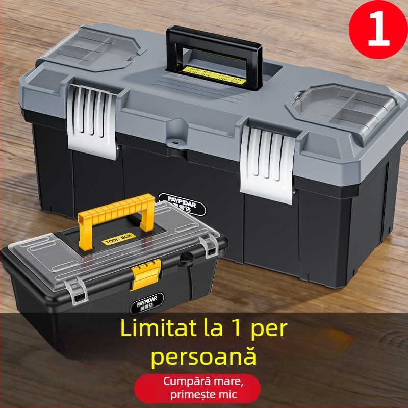 Cutie de scule cu design pliabil în 3 straturi, de calitate industrială, portabilă pentru electricieni