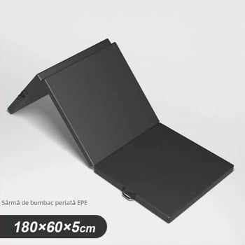 Saltea de yoga pliabilă cu trei secțiuni, din material Oxford, grosime 8, pentru yoga, fitness, dans și gimnastică.