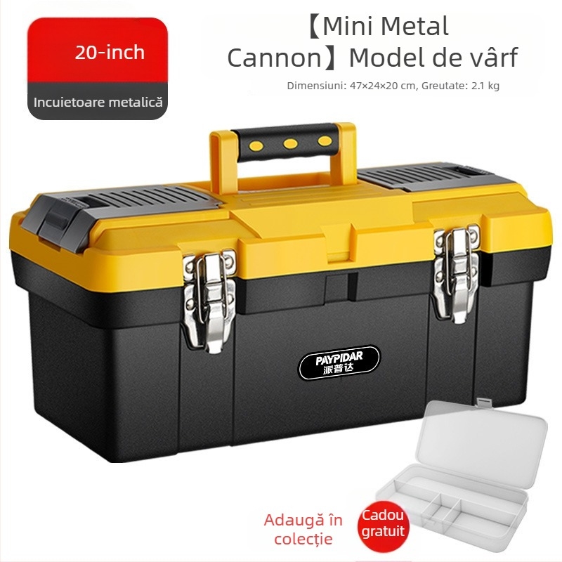 Cutie de scule din trei niveluri, pliabilă, industrială, pentru vehicule și întreținere electrică