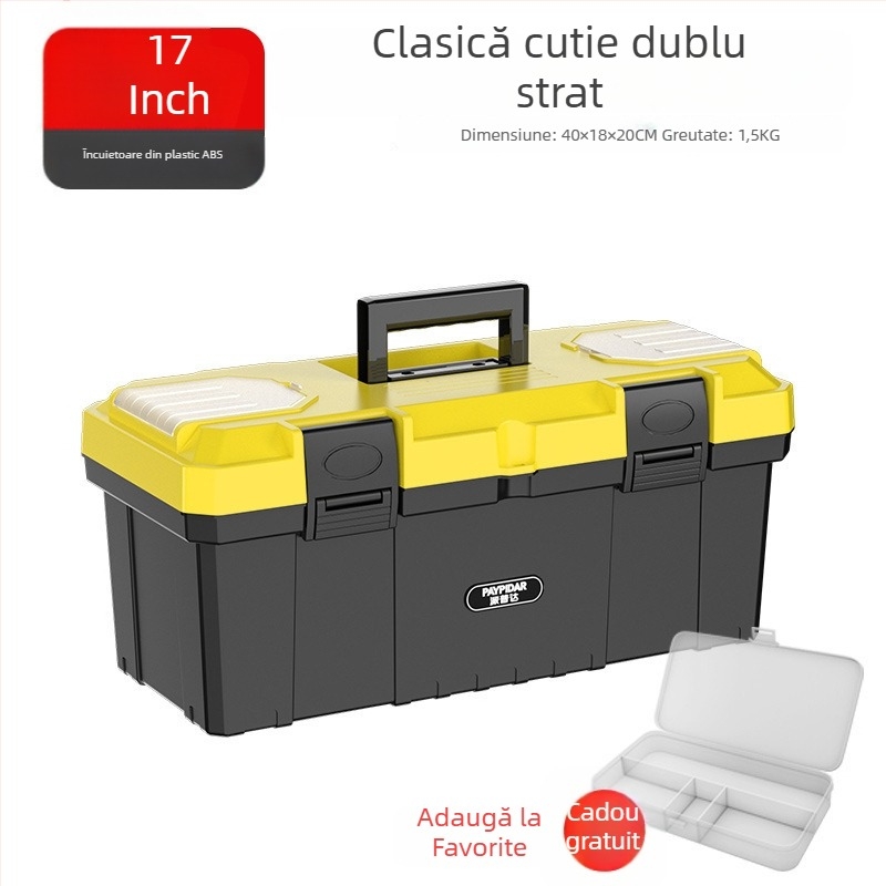 Cutie de unelte metalică, mică, depozitare multifuncțională, pliantă în trei niveluri, industrială, robustă, portabilă pentru electricieni; Cod produs: ZsfcBjBD; Brand: Other; Piețe principale: Africa, Europa, America de Sud, Asia de Sud-Est, America de No