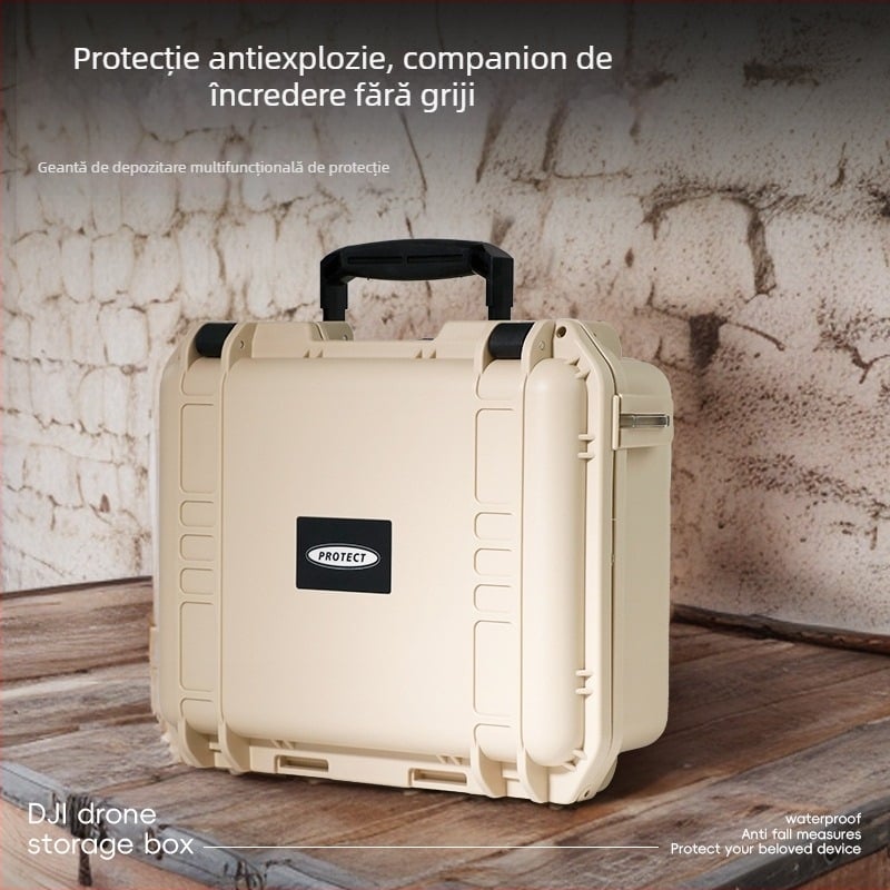 Cutie de scule din plastic ABS, cu protecție împotriva apei și prafului, pentru electrician și depozitare instrumente, capacitate mare