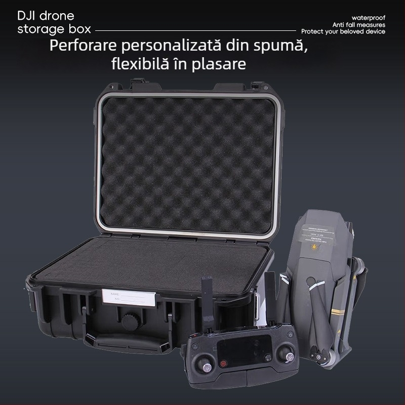 Cutie de scule din plastic ABS, cu protecție împotriva apei și prafului, pentru electrician și depozitare instrumente, capacitate mare