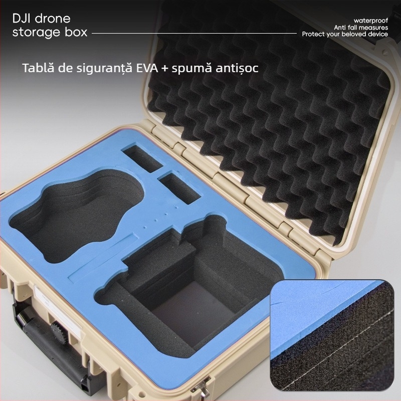 Cutie de scule din plastic ABS, cu protecție împotriva apei și prafului, pentru electrician și depozitare instrumente, capacitate mare