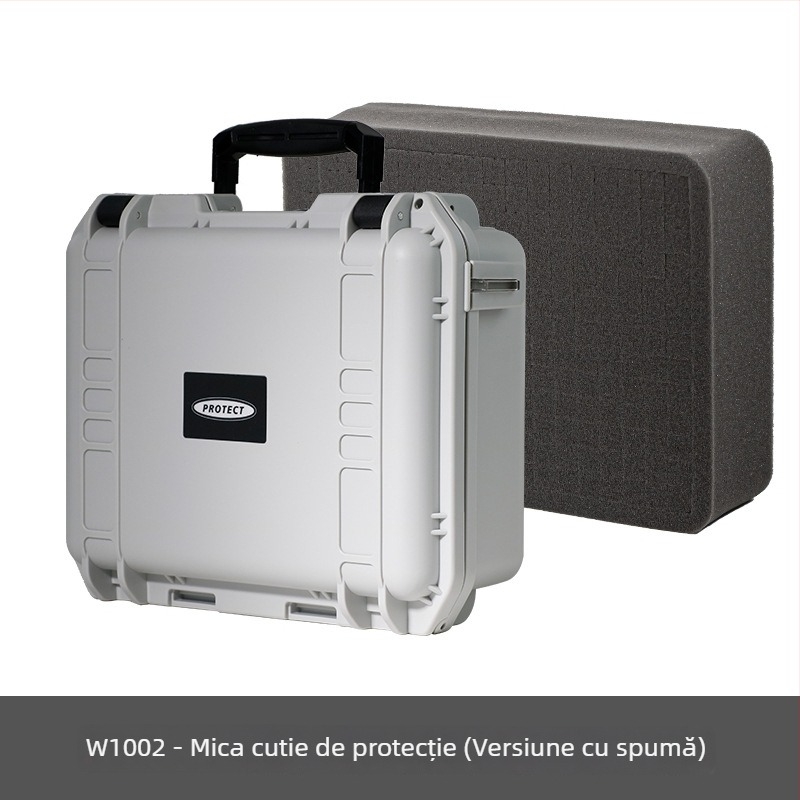 Cutie de scule din ABS plastic, cu capacitate mare, impermeabilă și rezistentă la praf, cutie de protecție pentru instrumente de precizie