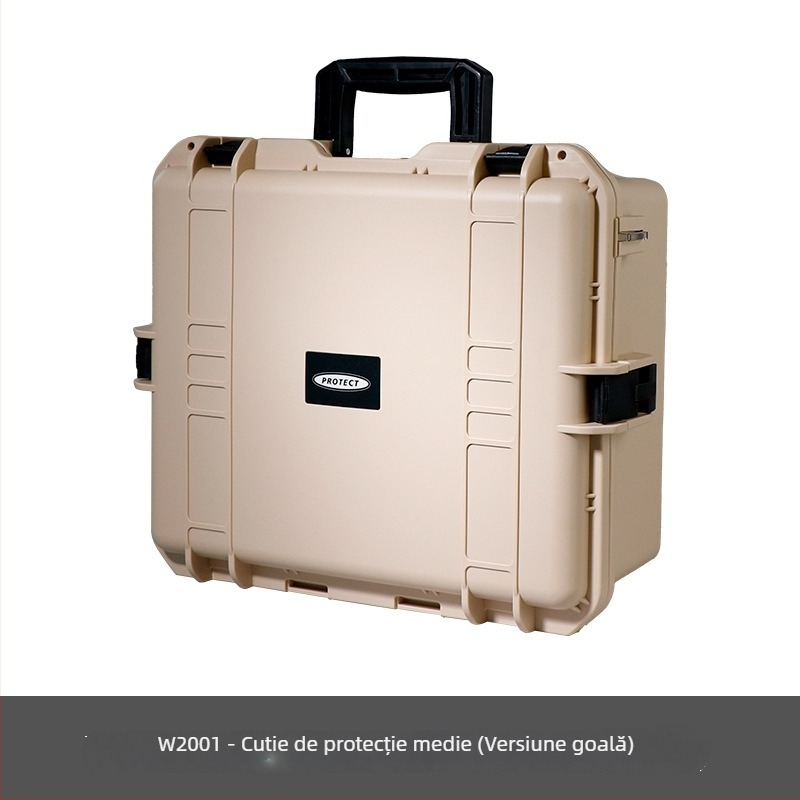 Cutie de scule din ABS plastic, cu capacitate mare, impermeabilă și rezistentă la praf, cutie de protecție pentru instrumente de precizie