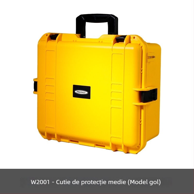 Cutie de scule din ABS plastic, cu capacitate mare, impermeabilă și rezistentă la praf, cutie de protecție pentru instrumente de precizie