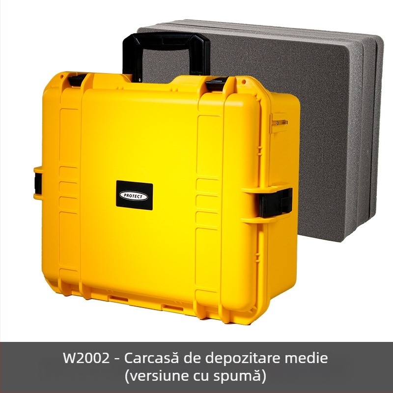 Cutie de unelte din plastic, cu capacitate mare, impermeabilă și rezistentă la praf, carcasă protecție pentru instrumente și electrician