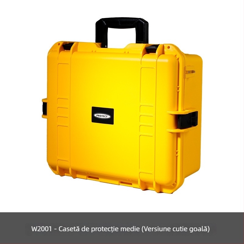 Cutie de scule din plastic cu husă de protecție pentru depozitarea sculelor și instrumentelor; capacitate mare