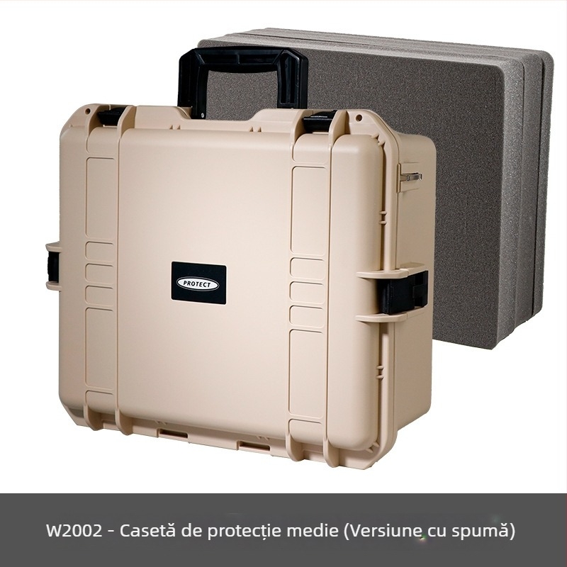 Cutie de scule din plastic cu husă de protecție pentru depozitarea sculelor și instrumentelor; capacitate mare