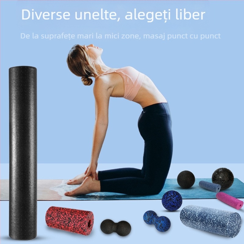 Rola de spumă pentru relaxare musculară și yoga – suprafață tare lucioasă, material EPP, brand Yun gong